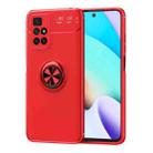 For Xiaomi Redmi 10 Metal Ring Holder 360 Degree Rotating TPU Case(Red) - 1