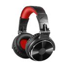 OneOdio Pro-10 Head-mounted Noise Reduction Wired Headphone with Microphone, Color:Black Red - 1