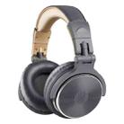 OneOdio Pro-10 Head-mounted Noise Reduction Wired Headphone with Microphone, Color:Grey Khaki - 1