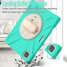 For iPad Pro 12.9 2022 / 2021/ 2020 / 2018  Silicone + PC Protective Tablet Case with Holder & Shoulder Strap(Mint Green) - 6