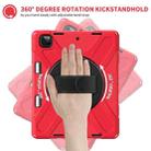 For iPad Pro 12.9 2022 / 2021/ 2020 / 2018  Silicone + PC Protective Tablet Case with Holder & Shoulder Strap(Red) - 7