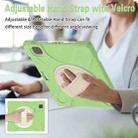 For iPad Pro 12.9 2022 / 2021/ 2020 / 2018  Silicone + PC Protective Tablet Case with Holder & Shoulder Strap(Matcha Green) - 7