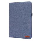For Xiaomi Pad 5 / 5 Pro Horizontal Flip TPU + Fabric PU Leather Protective Case with Name Card Clip(Dark Blue) - 2