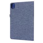 For Xiaomi Pad 5 / 5 Pro Horizontal Flip TPU + Fabric PU Leather Protective Case with Name Card Clip(Dark Blue) - 3