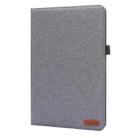 For Xiaomi Pad 5 / 5 Pro Horizontal Flip TPU + Fabric PU Leather Protective Case with Name Card Clip(Grey) - 2