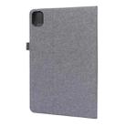 For Xiaomi Pad 5 / 5 Pro Horizontal Flip TPU + Fabric PU Leather Protective Case with Name Card Clip(Grey) - 3