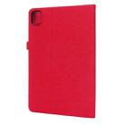 For Xiaomi Pad 5 / 5 Pro Horizontal Flip TPU + Fabric PU Leather Protective Case with Name Card Clip(Red) - 3