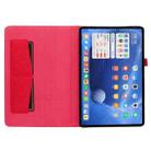 For Xiaomi Pad 5 / 5 Pro Horizontal Flip TPU + Fabric PU Leather Protective Case with Name Card Clip(Red) - 4