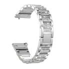 For Samsung Galaxy Watch Active2 20mm Three-beads Diamond Steel Watch Band(Silver) - 1