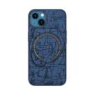 For iPhone 13 Pro ROCK SPACE Moca Magnetic Protective Case with Bracket For iPhone 13(Blue) - 1