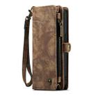 For iPhone 13 mini CaseMe-008 Detachable Multifunctional Horizontal Flip Leather Case with Card Slot & Holder & Zipper Wallet & Photo Frame (Brown) - 2