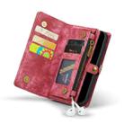 For iPhone 13 mini CaseMe-008 Detachable Multifunctional Horizontal Flip Leather Case with Card Slot & Holder & Zipper Wallet & Photo Frame (Red) - 4