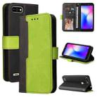 Business Stitching-Color Horizontal Flip PU Leather Case with Holder & Card Slots & Photo Frame For Tecno Pop 2 F / Pop 2 Power / Itel P13 B1F(Green) - 1