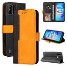 Business Stitching-Color Horizontal Flip PU Leather Case with Holder & Card Slots & Photo Frame For Tecno Spark 6 Go(Orange) - 1