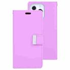 For iPhone 13 GOOSPERY RICH DIARY Crazy Horse Texture Horizontal Flip Leather Case with Holder & Card Slots & Wallet Pro Max(Purple) - 1