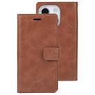 For iPhone 13 GOOSPERY MANSOOR Crazy Horse Texture Horizontal Flip Leather Case with Holder & Card Slots & Wallet(Brown) - 1