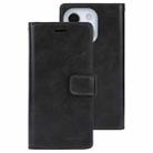 For iPhone 13 mini GOOSPERY MANSOOR Crazy Horse Texture Horizontal Flip Leather Case with Holder & Card Slots & Wallet (Black) - 1