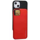For iPhone 13 GOOSPERY SKY SLIDE BUMPER TPU + PC Sliding Back Cover Protective Case with Card Slot(Red) - 1