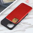 For iPhone 13 GOOSPERY SKY SLIDE BUMPER TPU + PC Sliding Back Cover Protective Case with Card Slot(Red) - 5