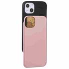 For iPhone 13 GOOSPERY SKY SLIDE BUMPER TPU + PC Sliding Back Cover Protective Case with Card Slot(Rose Gold) - 1