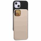 GOOSPERY SKY SLIDE BUMPER TPU + PC Sliding Back Cover Protective Case with Card Slot For iPhone 13(Gold) - 1
