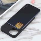 For iPhone 13 GOOSPERY SKY SLIDE BUMPER TPU + PC Sliding Back Cover Protective Case with Card Slot(Dark Blue) - 5