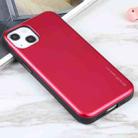 For iPhone 13 mini GOOSPERY SKY SLIDE BUMPER TPU + PC Sliding Back Cover Protective Case with Card Slot (Rose Red) - 2