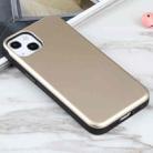 For iPhone 13 mini GOOSPERY SKY SLIDE BUMPER TPU + PC Sliding Back Cover Protective Case with Card Slot (Gold) - 2