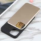 For iPhone 13 mini GOOSPERY SKY SLIDE BUMPER TPU + PC Sliding Back Cover Protective Case with Card Slot (Gold) - 5