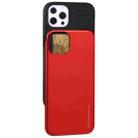 For iPhone 13 Pro Max GOOSPERY SKY SLIDE BUMPER TPU + PC Sliding Back Cover Protective Case with Card Slot (Red) - 1