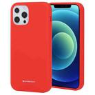 For iPhone 13 Pro GOOSPERY SILICONE Solid Color Soft Liquid Silicone Shockproof Soft TPU Case (Red) - 1