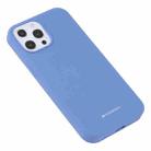 For iPhone 13 Pro GOOSPERY SILICONE Solid Color Soft Liquid Silicone Shockproof Soft TPU Case (Blue) - 2