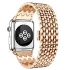 Dragon-scale Texture Metal Watch Band For Apple Watch Ultra 49mm&Watch Ultra 2 49mm / Series 9&8&7 45mm / SE 3&SE 2&6&SE&5&4 44mm / 3&2&1 42mm(Rose Gold) - 1