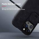 For iPhone 13 Pro NILLKIN QIN Series Pro Sliding Camera Cover Design Crazy Horse Texture Horizontal Flip Leather Case with Card Slot (Black) - 6