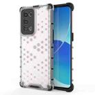 For OPPO Reno6 Pro+ 5G Shockproof Honeycomb PC + TPU Protective Case(White) - 1