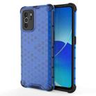 For OPPO Reno6 Z Shockproof Honeycomb PC + TPU Protective Case(Blue) - 1