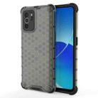 For OPPO Reno6 Z Shockproof Honeycomb PC + TPU Protective Case(Black) - 1