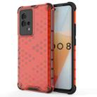 For Vivo iQOO 8 Shockproof Honeycomb PC + TPU Protective Case(Red) - 1