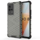 For Vivo iQOO 8 Shockproof Honeycomb PC + TPU Protective Case(Black) - 1