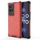 For Vivo iQOO 8 Pro Shockproof Honeycomb PC + TPU Protective Case(Red) - 1