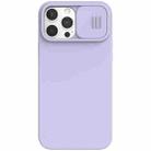 For iPhone 13 Pro NILLKIN CamShield MagSafe Magnetic Liquid Silicone + PC Full Coverage Case (Purple) - 1