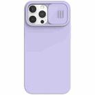For iPhone 13 Pro Max NILLKIN CamShield MagSafe Magnetic Liquid Silicone + PC Full Coverage Case (Purple) - 1