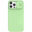 For iPhone 13 Pro Max NILLKIN CamShield Liquid Silicone + PC Full Coverage Case (Green) - 1