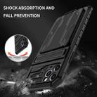For iPhone 11 Pro Kickstand Armor Card Wallet Phone Case (Black) - 4