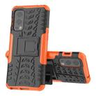 For OnePlus Nord 2 5G Tire Texture Shockproof TPU+PC Protective Case with Holder(Orange) - 1