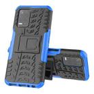 For OPPO Realme V13 5G Tire Texture Shockproof TPU+PC Protective Case with Holder(Blue) - 1