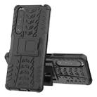 For Sony Xperia 1 III Tire Texture Shockproof TPU+PC Protective Case with Holder(Black) - 1