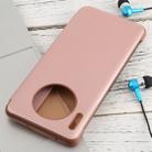 For Huawei Mate 30 Intelligent PU Horizontal Flip Protective Case with Smart View Window & Sleep Wake-up Function(Rose Gold) - 3