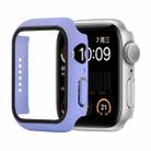 Shockproof PC+Tempered Glass Protective Case with Packed Carton For Apple Watch Series 6 & SE & 5 & 4 44mm(Light Purple) - 1