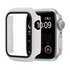 Shockproof PC+Tempered Glass Protective Case with Packed Carton For Apple Watch Series 6 & SE & 5 & 4 44mm(White) - 1